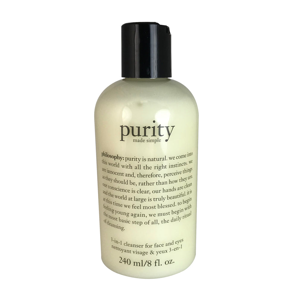 Philosophy Purity Made Simple 3-in-1 Cleanser for Face and Eyes 8 oz